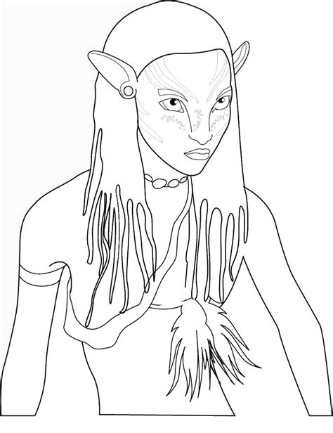 Printable Avatar Coloring Pages